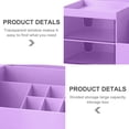 thumbnail image 3 of Caja organizadora de tocador para cosméticos/maquillaje, minialmacenamiento de escritorio para suministros de oficina, mostrador o tocador de baño, 24*12*9cm, 3 of 5