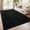 Black, variant on 2x6 Minimalist Washable Runner Rugs for Bedroom Hallway, Modern Soft Memory Foam Rug for Kids Nursery, Low Plie Indoor Runner Carpet for Dorm Kitchen Bedside Living Room Decor, Grey