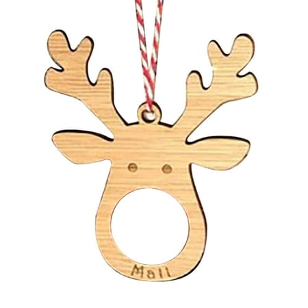 

Haykey Christmas Ornaments Christmas Chocolate Candy Pendant Wooden Love