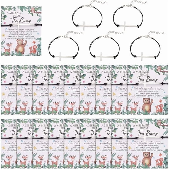 Friendship Bracelets with 20Pcs Make a Wish Card Wish Bracelet Back to School Christmas Jewelry Gifts Teamwork Bracelets Employee Appreciation Gifts for Women Colorful