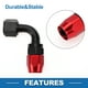 thumbnail image 4 of Adaptador de manguera reductor de campana para hombre Unique Bargains TF-1001-AN10 90° Conector de línea de combustible de aluminio rojo y negro, 4 of 6