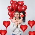 thumbnail image 3 of Globos de aluminio con forma de corazón rojo TAOYE de 18 pulgadas para decoración de fiestas, 3 of 7