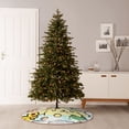 thumbnail image 4 of Lsque Sanrio Print Christmas Tree Skirt with Ties and Velcro,Xmas Holiday Decorations, Adjustable Tree Skirt-30", 4 of 6
