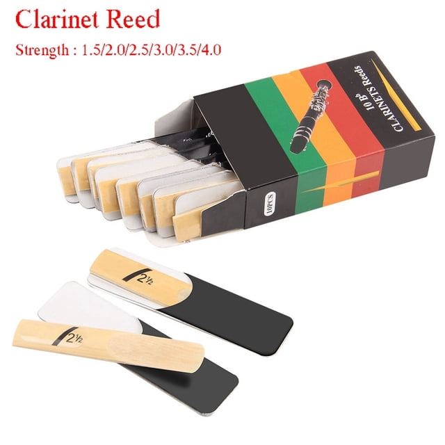 Ensemble de 10 Roseaux Clarinette Bb Force de Ton 1.5/2.0/2.5/3.0/3.5/4.0 Instrument à Vent