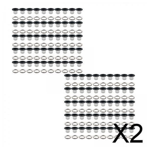 2x de Herramientas de Ojal 100x, Ojal Pequeño, Accesorios Multiusos, Forma Redonda para álbum de Recortes, Bolsa, Sombreros, Reparación de Proyectos 2 piezas