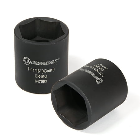 UPC: 0028907273198 | Powerbuilt 1/2 Inch Drive 1-11/16 Inch Dodge Spindle Nut Socket – 647093