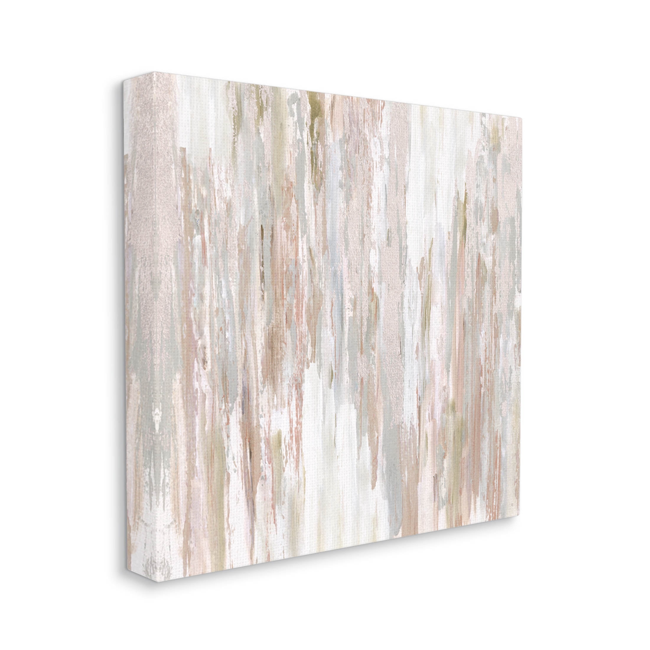 Stupell Industries Muted Abstract Rain Streaks Graphic Art Gallery Wrapped Canvas Print Wall Art, Design by Susan Jill