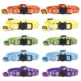 thumbnail image 1 of Collar de gato suave, collar de gatito de seguridad ajustable colorido con campana, 1 of 5