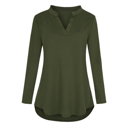 

HGWXX7 Maternity Clothing Women Maternity Long Sleeve Solid Color Nursing Tops Blouse For Breastfeeding