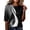 Black, variant on Domzest Womens Half Sleeve Tops Loose Fit Boho Floral Graphic Shirt Crew Neck Lightweight Summer Fall Tunic Tops Blue S