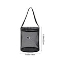 thumbnail image 3 of Lenkho Breathable Mesh Hanging Storage Basket with Strap, Lightweight Round Wall‑Mount Organizer Bag, Portable Mesh Bin for Bedroom, Bathroom and Closet Storage, 3 of 7