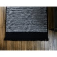 thumbnail image 3 of 9' x 9' Black and White All Purpose Handcrafted Reversible Square Area Throw Rug, 3 of 6