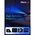 thumbnail image 3 of Projection Alarm Clock with 7" LED Display, Adjustable Dimmer, 5 Volume Levels, 9-Minute Snooze, Dual Alarm Functionality, USB Charging Port, 3 of 10
