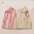 thumbnail image 5 of Qudderr 5-15T Boys Girls Warm Vest Fleece Sleeveless Jacket for Toddler Kids Fall Winter Padded Zipper Waistcoat for Youth, 5 of 9