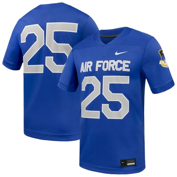 Men's Nike #25 Royal Air Force Falcons Game Football Jersey