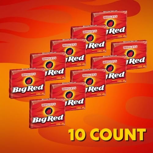 Wrigley's Big Red Flavorful Cinnamon Chewing Gum Multipack, 15