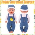 thumbnail image 5 of 18 Inch Doll Fashion Outfit Set 3-Piece Casual Wear with Jumpsuit T-Shirt Hat for Doll, 5 of 9