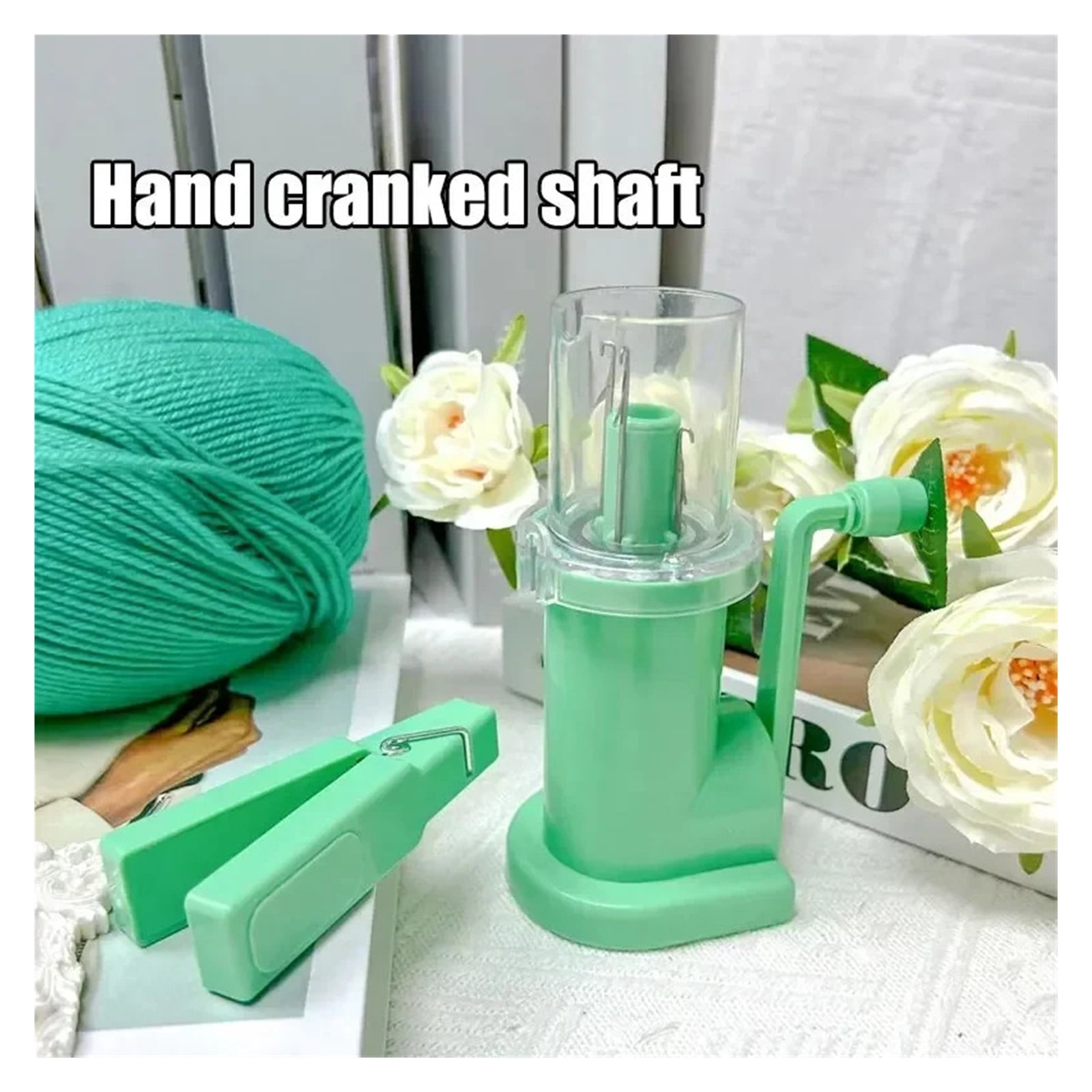 Hand Cranked Knitting Machine Semi-Automatic Rope Knitter Portable Hand-Operated Weaver ,Efficiently Make Yarn Cake