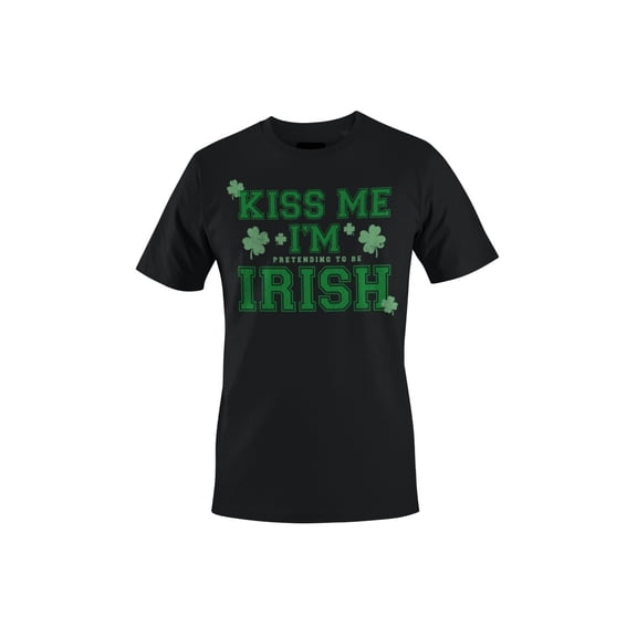 Kiss Me Im Pretending to Be Irish Funny St. Patricks Day Men's T-shirt