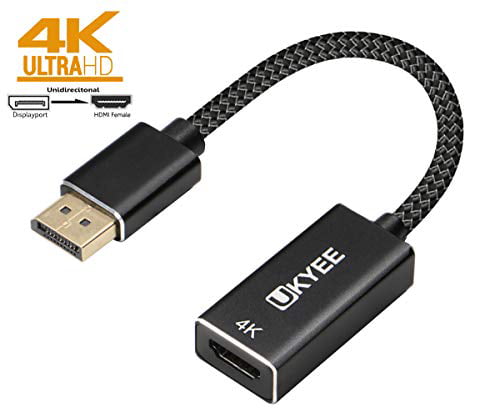 KEBIDU 4K X 2K de Mini DisplayPort a HDMI compatible con Cable adapt 
