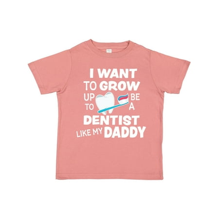

Inktastic I Want to Grow Up to Be a Dentist Like My Daddy Gift Toddler Boy or Toddler Girl T-Shirt