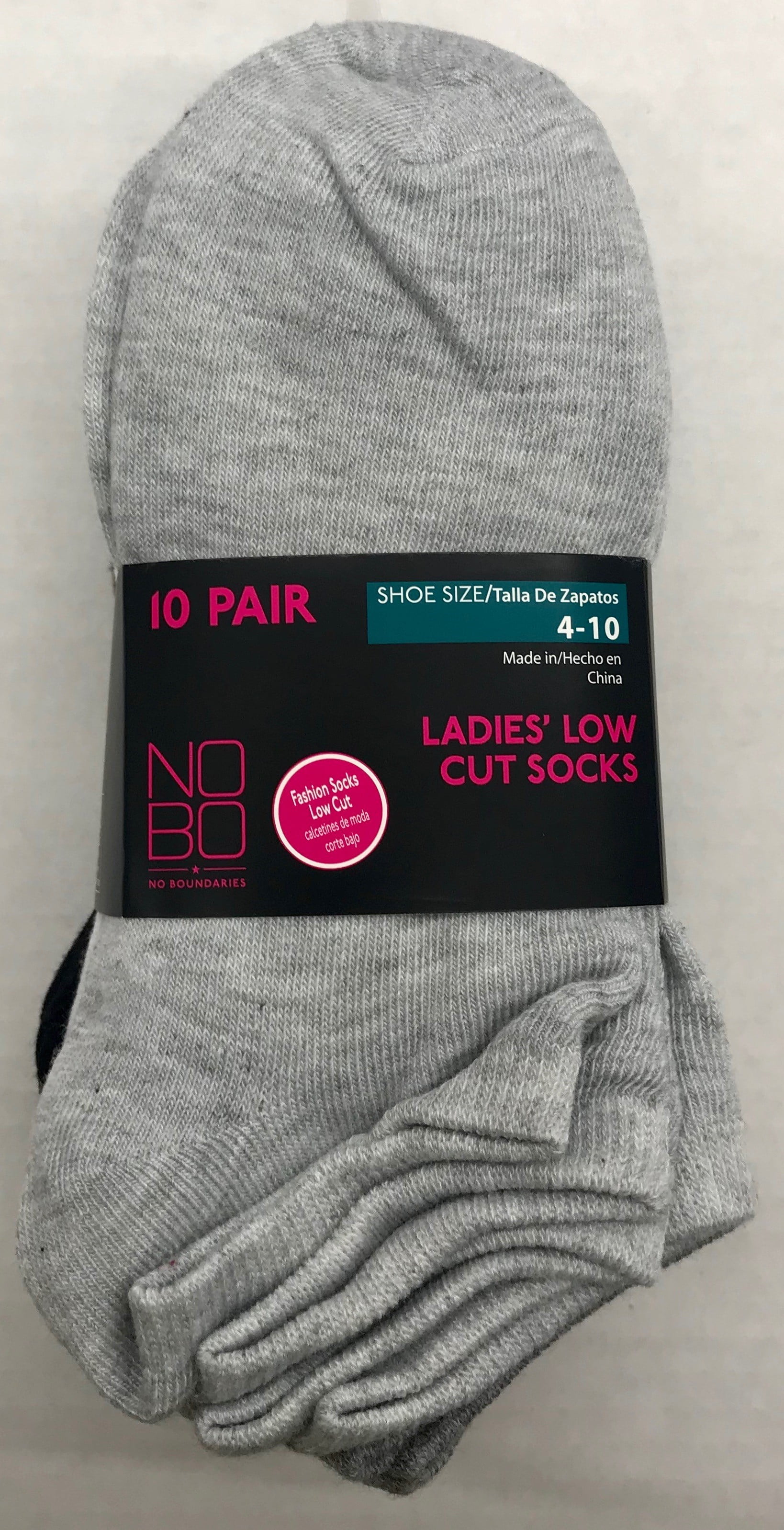 Nobo 10pk Low Cut Socks