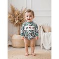 thumbnail image 3 of BemeyourBBs Baby Boy Romper Long Sleeve Camouflage Embroidery Animal Fall Bodysuit, 3 of 9