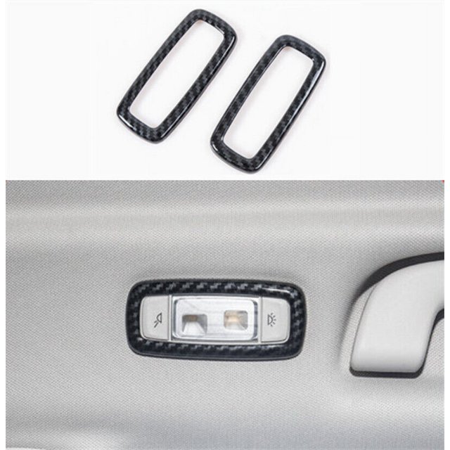 for BMW X3 X4 2022 Carbon Fiber Style Rear Inner Reading Light Lamp Cover Trim