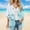 Light Blue, variant on Summer Womens Floral Printed Puff Sleeve Chiffon Kimono Cardigan Loose Cover Up Casual Blouse Tops Open Cardigan Sweater Cactus Cardigans for Women Fall Cardigan Sweater Cardigans for Women plus Size