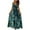 02 Green, variant on Weiqiqre Dresses for Women 2025 Elegant Classy Floral V Neck Puff Sleeve Empire Waist A Line Flowy Long Beach Boho Dress