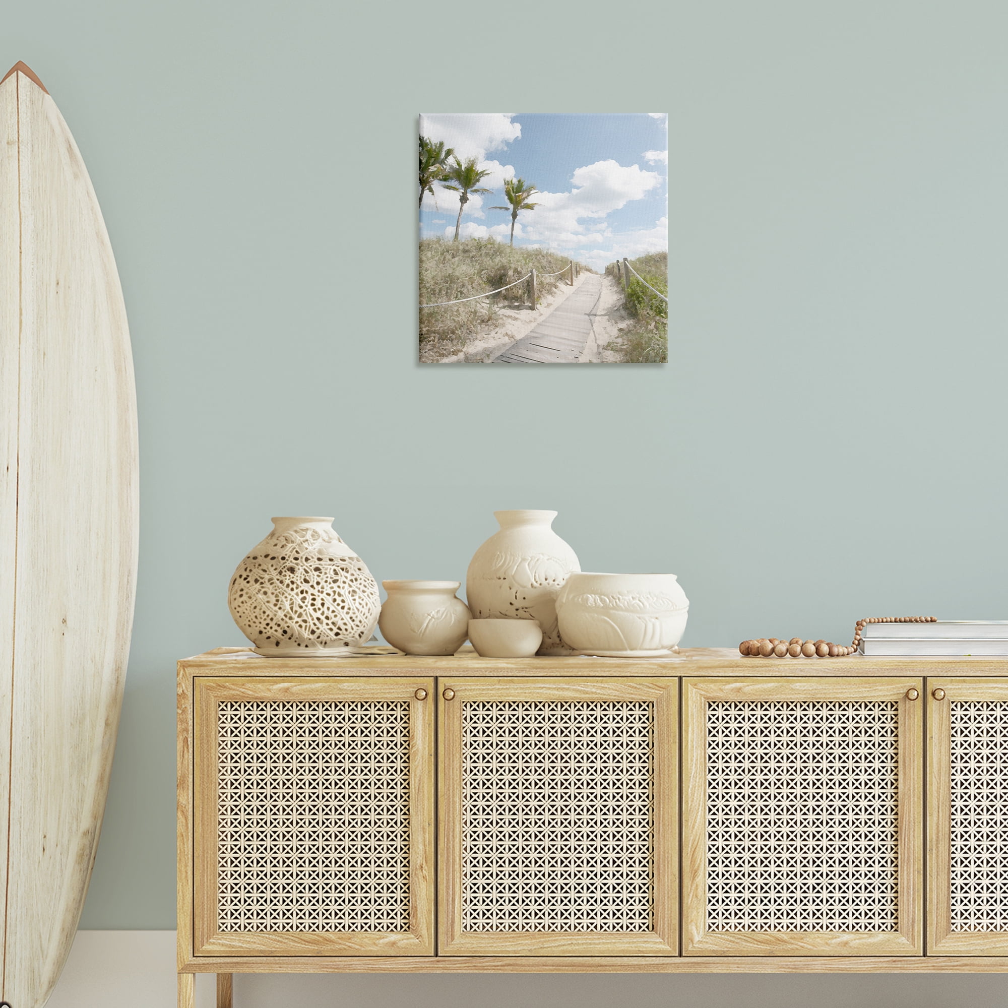Stupell Industries Stroll In Dunes Landscape Landscape Painting Gallery Wrapped Canvas Art Print Wall Art, 24 x 24