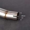 thumbnail image 3 of Removable Stainless Steel Motorcycle Exhaust Middle Pipe Link Connect For Yamaha FZ6 FZ6N FZ6S 20042009, 3 of 5
