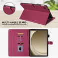 thumbnail image 4 of for Samsung Galaxy Tab A11 Plus 11 inch 2025 Release (Model: SM-X230/X235/X236) Case, Rhombus Pattern Multiple Viewing Angles Stand Slim Folio Cover (Red), 4 of 6