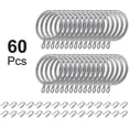 thumbnail image 3 of Promoción de invierno, 30 piezas de cortinas de metal, anillos para cortinas, anillos para colgar cortinas y 30 piezas, 3 of 3