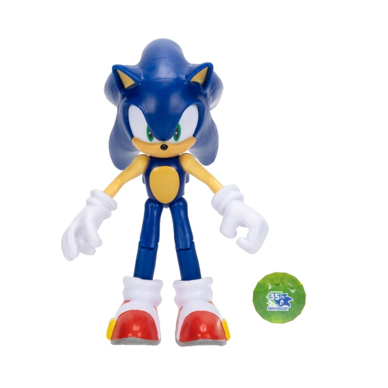 レ*ナ様 ソニック シルバー 4インチフィギュア Sonic - 4 Inch - Modern Sonic w/ Chaos Emerald 35th Anniversary