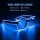 thumbnail image 5 of Gafas de sol LED Aquat RB01 con luz EL Wire Neon Rave, 5 of 7