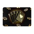 thumbnail image 1 of Balery Casino Cards 1 Felpudo de franela, resistente a las manchas y a la decoloración, para uso interior y exterior, fácil de limpiar, 40 x 60 cm, 1 of 7