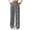 Dark Gray, variant on Womens Leopard Print Fleece Lined Trousers Drawstring Elastic Waist Loose Straight Leg Casual Pants Wine S