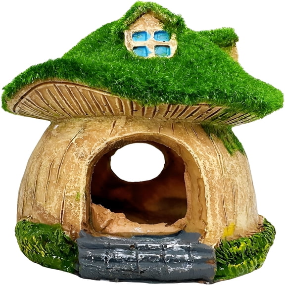 ACDANC Aquarium Cave Decoration, Resin Fish Tank Hideout House for Shrimp, Betta & Cichlids, Safe Breeding Shelter