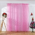 thumbnail image 6 of Christmas Snowflake Curtain Tulle Window Voile Drape Valance,Drapes for Bathroom & Bedroom & Living Room Curtains(80x200cm,Pink), 6 of 6