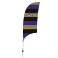 thumbnail image 1 of Showdown Displays 810028JAMAD-003 7.5 ft. James Madison Dukes Razor Feather NCAA Flag with Spike Base - No.003, 1 of 1