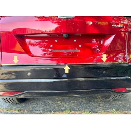 QAA part RD63220 is a 1 piece Stainless Steel Rear Deck Trim, Trunk Lid Accent, 1/2" Width that is compatible with Cadillac Lyriq 2023-2024
