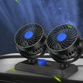 thumbnail image 2 of Car Fan Cooling 5V 12V 24V Car Fan Dual Head Usb Car Fan 2 Speeds Double Fan, 2 of 7