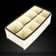 thumbnail image 2 of GOOHOCHY Caja plegable de tela no tejida beige para guardar ropa, con separadores de cajones para armario, organizador para calcetines, sujetadores y ropa interior (8 compartimentos), 2 of 8
