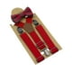 thumbnail image 5 of Tirantes para niños con lazo ajustable para pantalones y tirantes, accesorios de ropa para niños Rojo, 5 of 9
