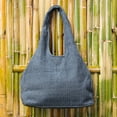 thumbnail image 5 of NOVICA Artisan Handmade Cotton Shoulder Bag 100% Textured in Taupe from Thailand Handbags Solid ' Thai Texture in Taupe', 5 of 7
