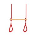 thumbnail image 4 of koolsoo Swing Bar with Gymnastic Rings Adjustable for Family Fun Get Togethers Games red, 4 of 9