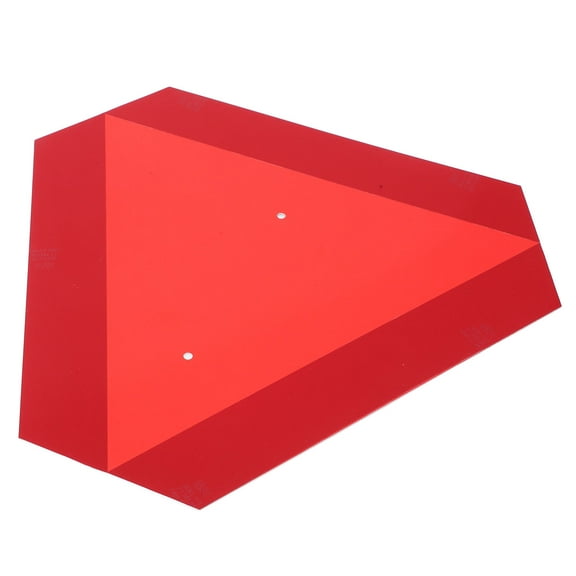 Hemobllo Safety Triangle Signs In Red PVC For Drivers In Low Light Conditions 1Set