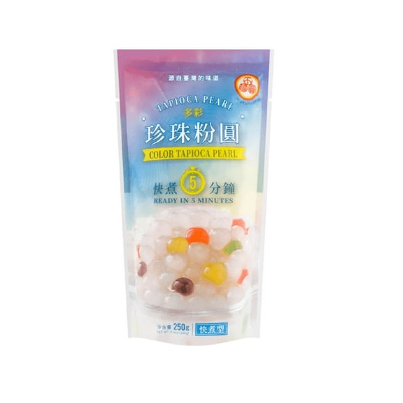 WuFuYuan Tapioca Pearl Boba Assorted Multi Color 250g