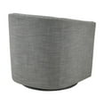 thumbnail image 3 of Gracie Mills Leyla Upholstered Barrel Swivel Chair with Black Metal Base - GRACE-8250, 3 of 4